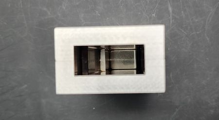 Completed discharging before cutting half