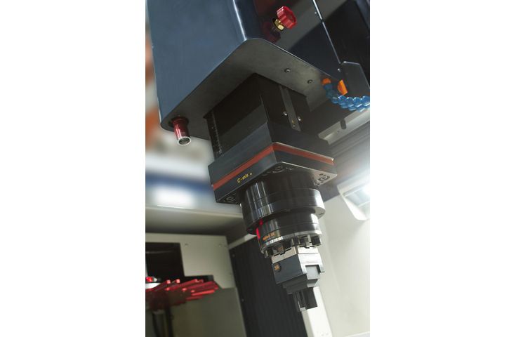 EDM machine equipped with C-axis and Auto Tool Change system