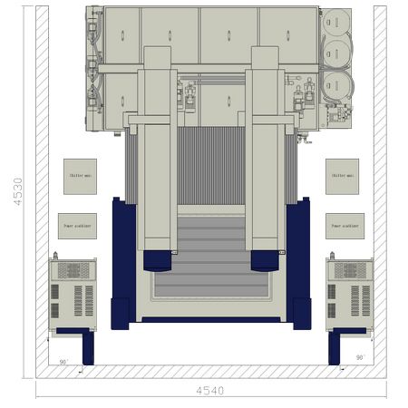 A1500-2E2 佔地平面-上視圖