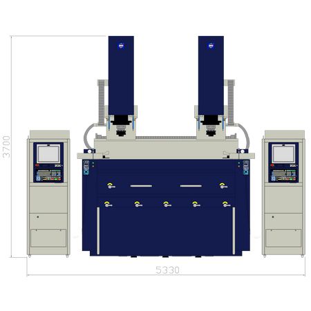 A2200-2E2 floor space – front view