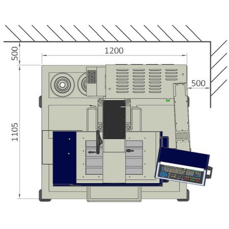 A30E2 floor space – top view