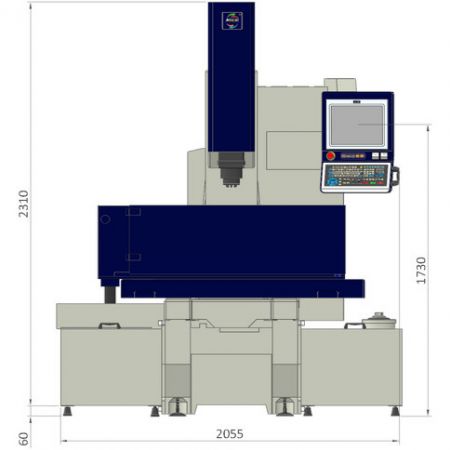 C90E2 floor space – front view