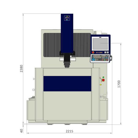 H100QE2 floor space – front view