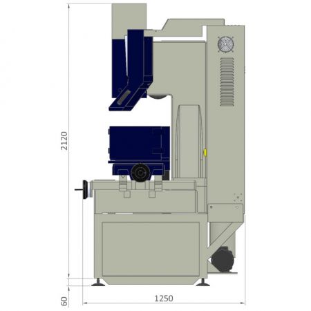 ZNC-30SE floor space – side view