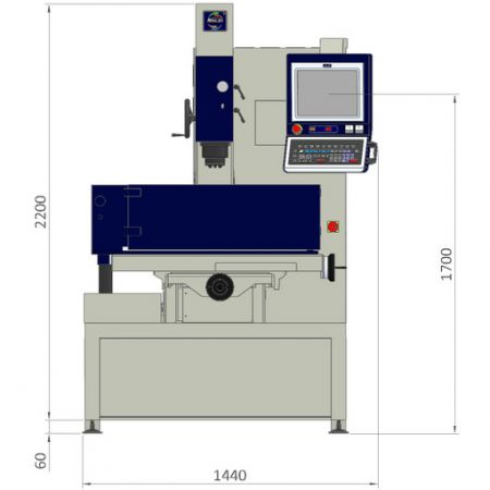 ZNC-50SE floor space – front view