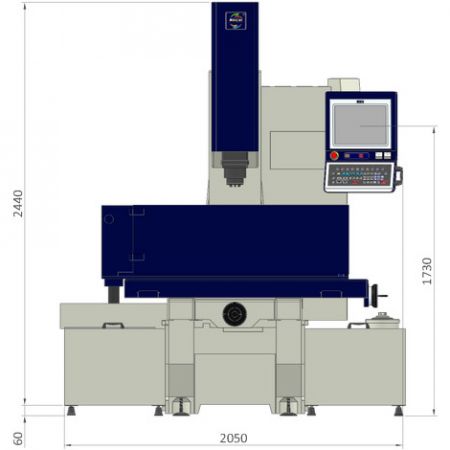 ZNC-90SE floor space – front view