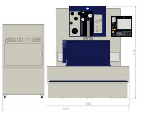 S55T floor space – front view